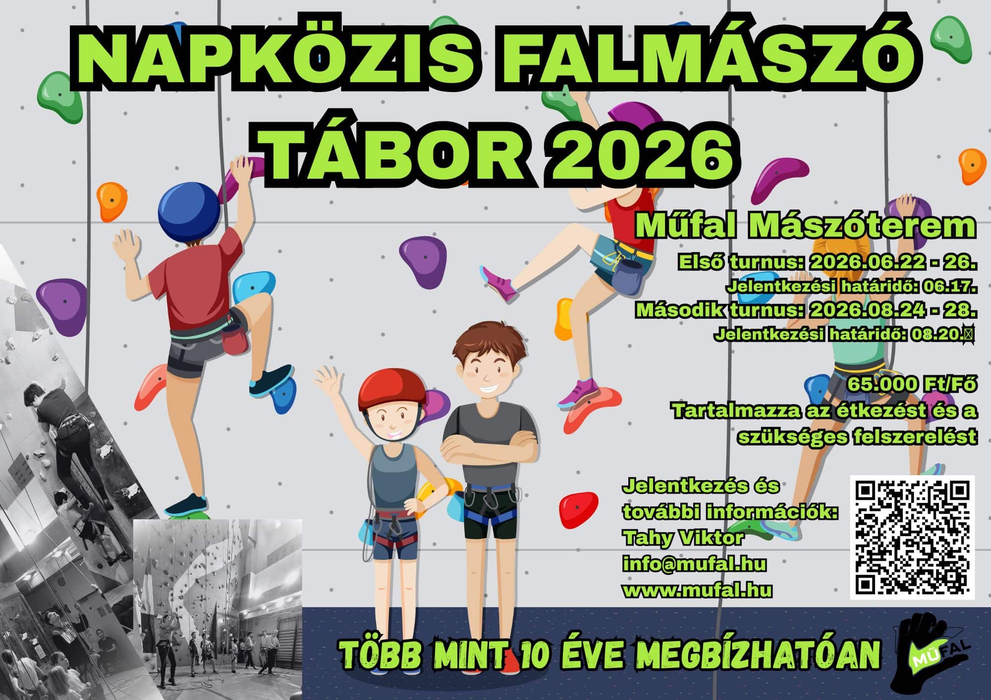 Köteles mászás a Műfal Mászóteremben Budapesten